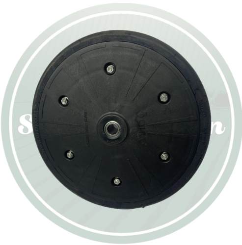 Roue de fermeture de rang caoutchouc universelle
