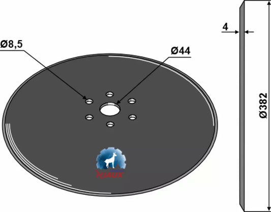 Disque semeur Ø382 x 4 mm – Väderstad Tempo