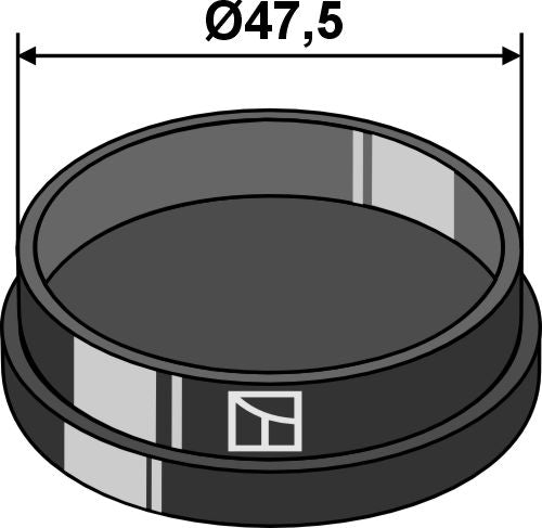 Chapeau de palier Ø47,5 – Kverneland Optima – cotes