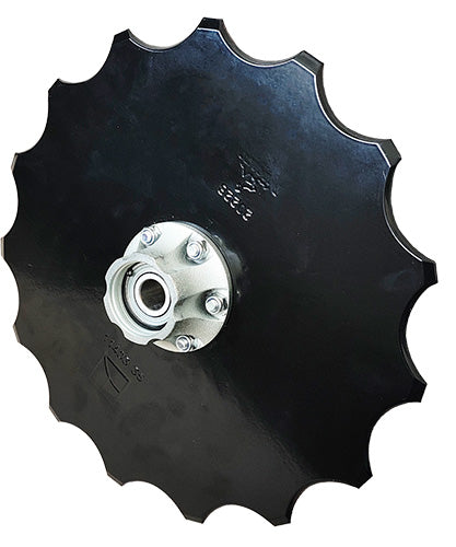 Disque engrais crénelé Ø350 x 4 mm complet – Kverneland Optima