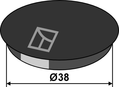 Chapeau de palier Ø38 – disque semeur – cotes
