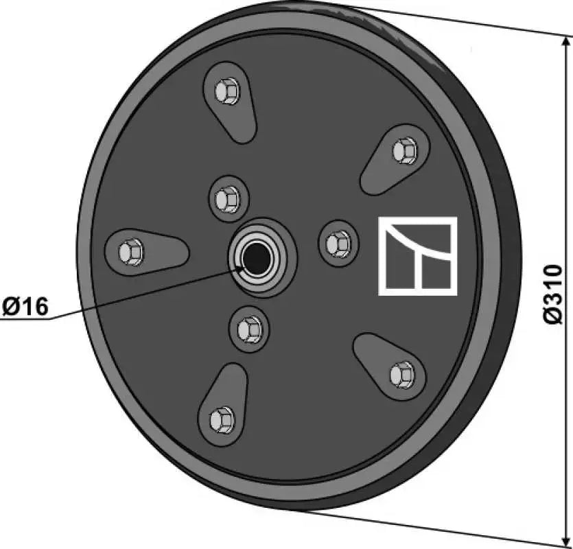 Roue de rappui – largeur 25 mm – Väderstad Tempo