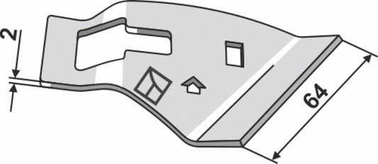 Décrottoir petit modèle, gauche – Väderstad Tempo