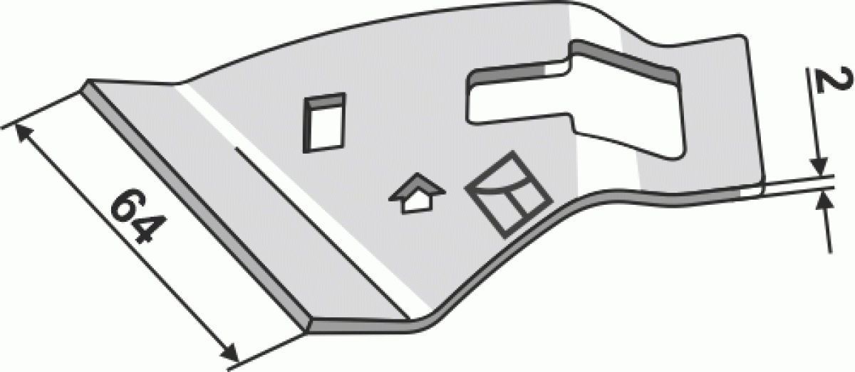 Décrottoir petit modèle, droit – Väderstad Tempo