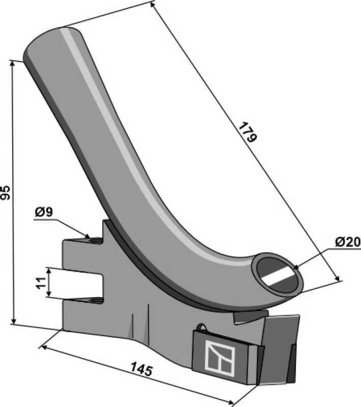 Tube de descente – Väderstad Tempo