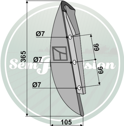 Soc de semoir Optima