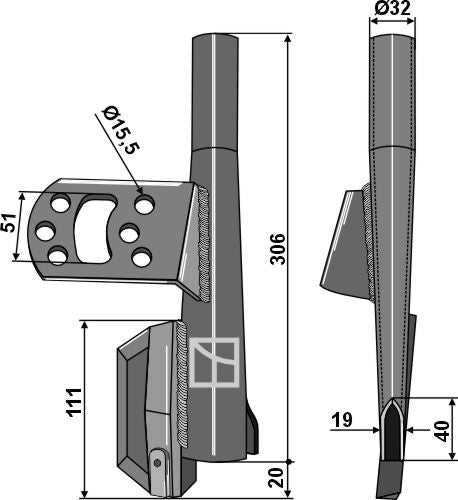 Plan coté soc semeur – Väderstad Rapid